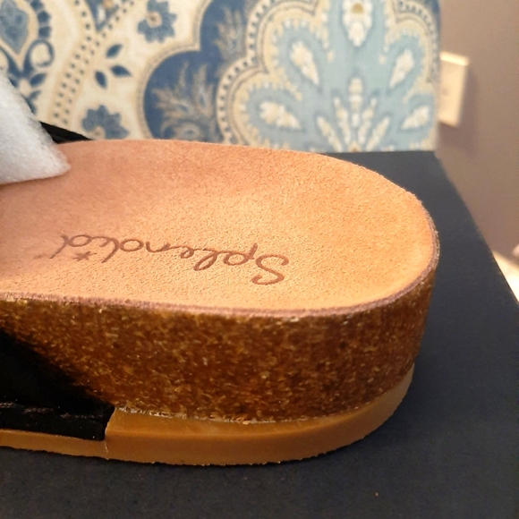 Splendid Black Mule Slide in Black Suede, Size 11 - Picture 7 of 12